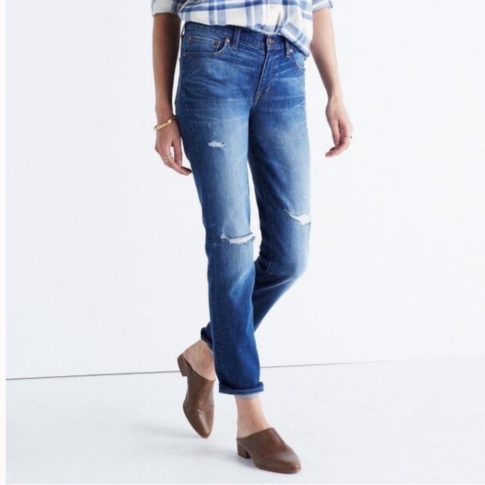 Madewell Slim Boyjean (Brinville: Rip & Repair)